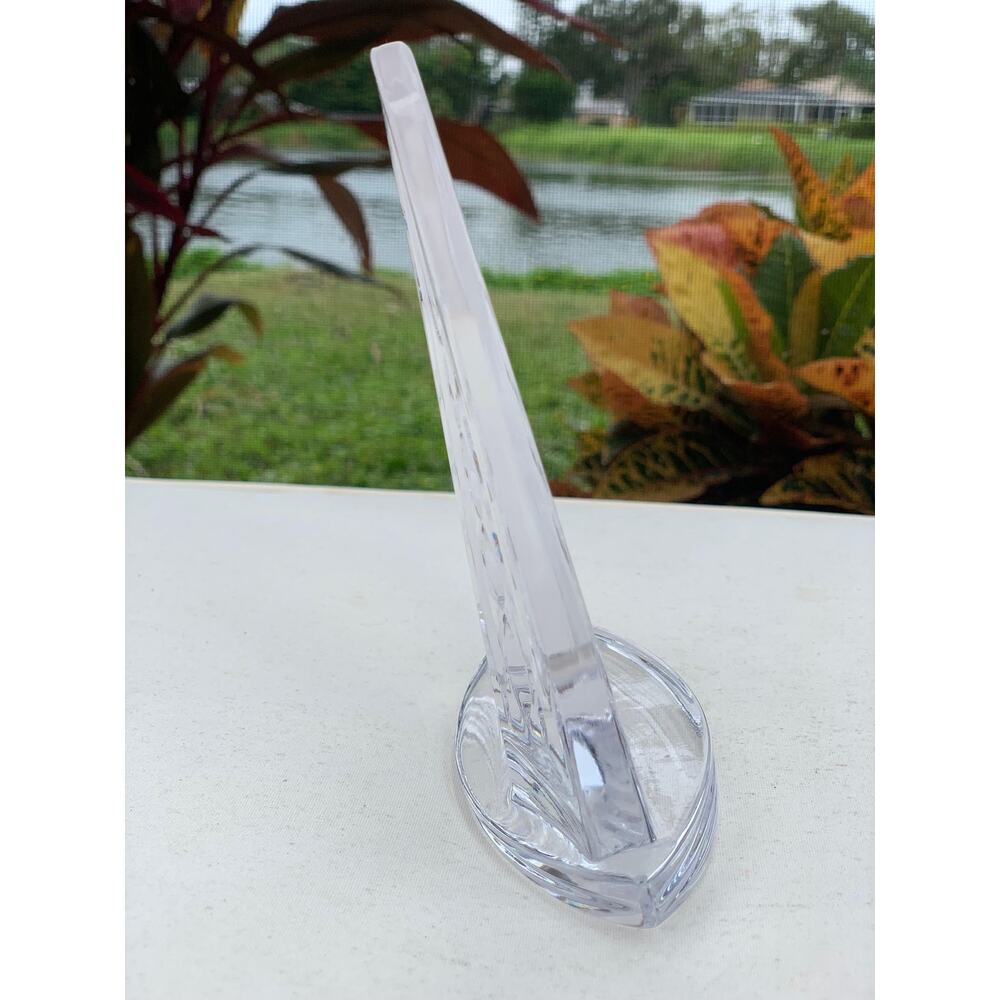 Waterford Crystal Sailboat Sculpture - Nautical Art Glass 5.5"
